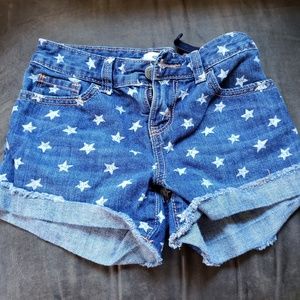 Girls blue jean shorts
